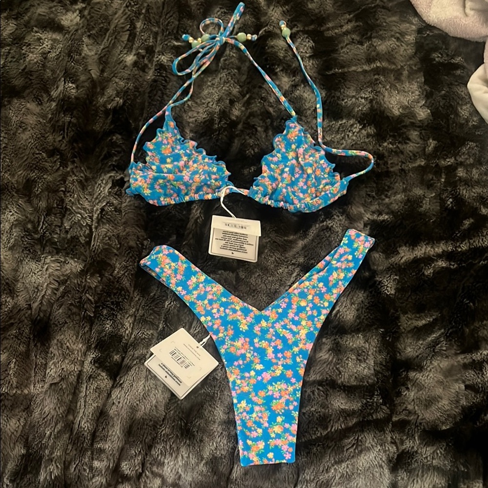 Kulani Kinis Lettuce Edge Bralette Bikini Top